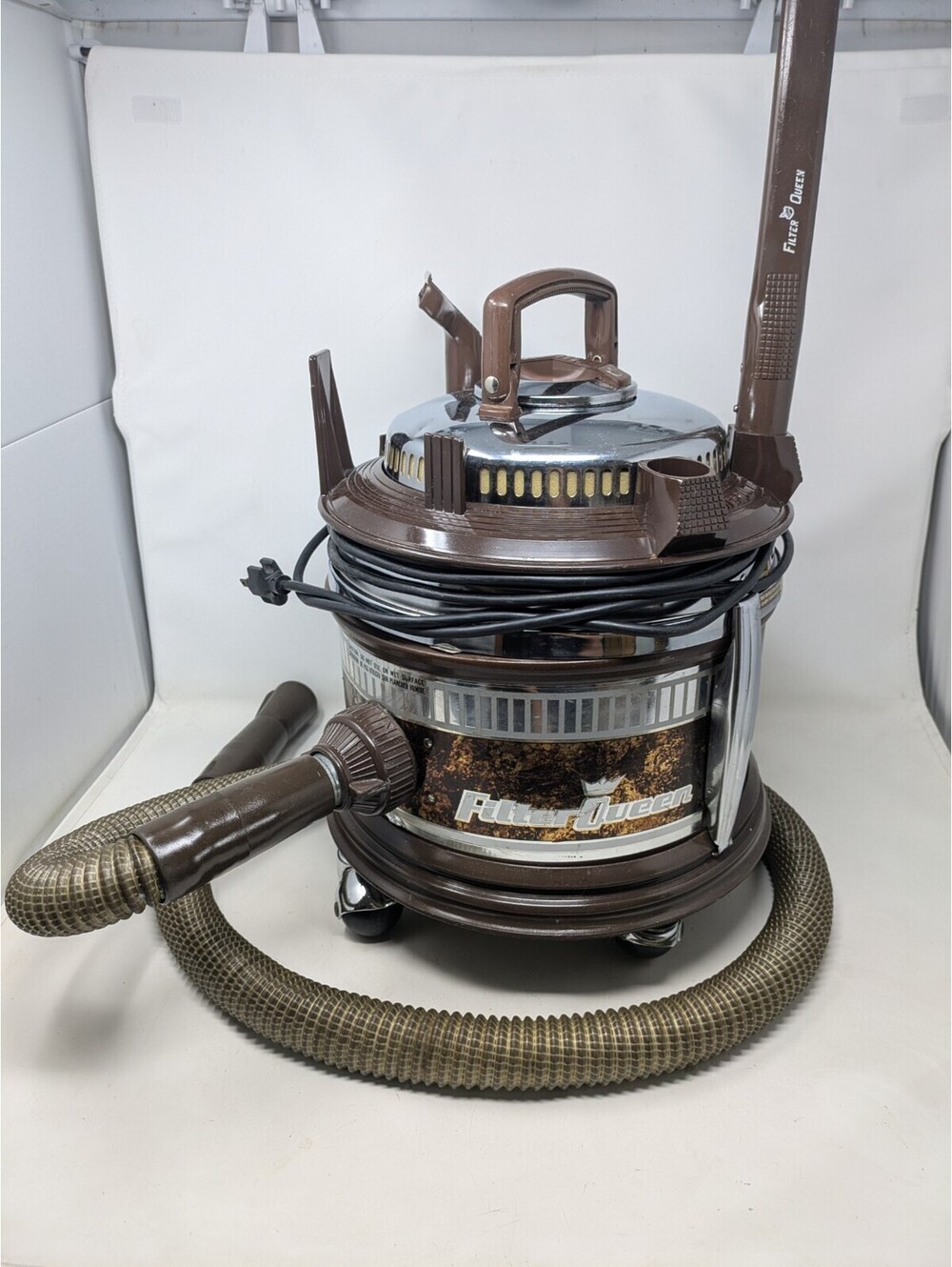 Filter Queen Canister Vacuum Cleaner Model 700 W/Attachments- READ